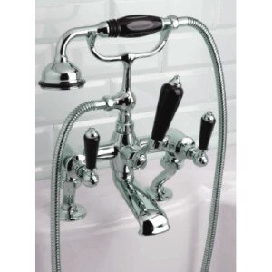 Изображение товара Стильный ретро смеситель Devon&Devon Black Dandy MARF40BCRBD для ванны и душа