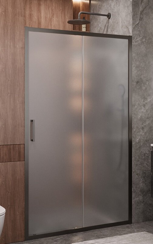 Изображение товара Душевая дверь Cezares Molveno-BF-1-120-P-GM 120 см раздвижная стекло рифлёное