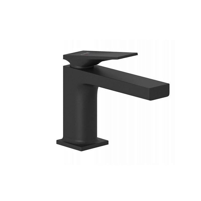 Изображение товара Смеситель для раковины Kludi Decus 542663975, с донным клапаном, черный матовый