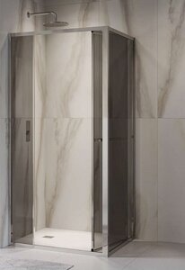 Изображение товара Душевой уголок RGW LE-45 77124528-11, 120 х 80 см, стекло прозрачное, профиль хром, с открытием двери вовнутрь