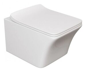 Изображение товара Подвесной безободковый унитаз Caprigo Modern Jewel, крышка микролифт, белый, J-1103 (выставочный образец, отсутствует упаковка)