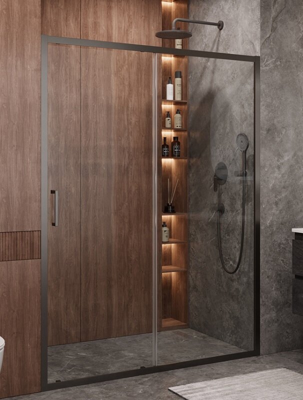 Изображение товара Душевая дверь Cezares Molveno-BF-1 150 см раздвижная стекло прозрачное Италия