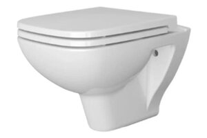 Изображение товара Безободковый подвесной унитаз Vitra S20, антибактериальная глазурь, 7508B003-0075 с крышкой микролифт, 177-003-009 (выставочный образец, отсутствует упаковка)