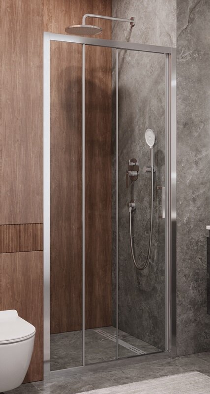 Изображение товара Душевая дверь Cezares Molveno-BF-3-100-C-Cr-IV, раздвижная, стекло прозрачное, хром