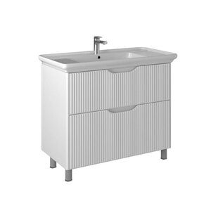 Изображение товара Тумба под раковину Briz Монблан 97х72 см белый глянец напольная