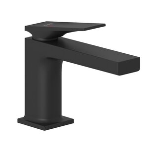Изображение товара Смеситель для раковины Kludi Decus 542673975, с донным клапаном, EcoPlus, черный матовый