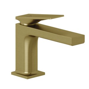 Изображение товара Смеситель для раковины Kludi Decus 54267N075, с донным клапаном, EcoPlus, золото брашированное