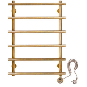 Изображение товара Электрический полотенцесушитель Secado Турин 60х80 см латунь бронза с терморегулятором