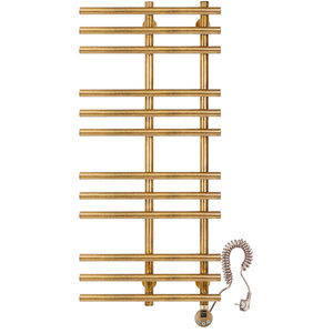 Изображение товара Полотенцесушитель электрический Secado Турин 3 4673739249260/4673739249383, ширина 20 см, высота 100 см, ТЭН слева/справа, цвет бронза