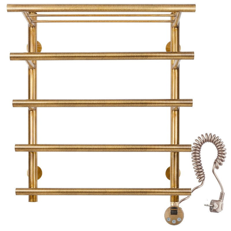 Изображение товара Электрический полотенцесушитель Secado Турин 6 40х60 см бронза с полкой