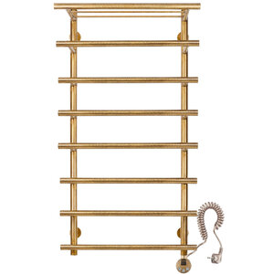 Изображение товара Полотенцесушитель электрический Secado Турин 6 4673739249505/4673739249628, ширина 40 см, высота 100 см, ТЭН слева/справа, с полкой, цвет бронза