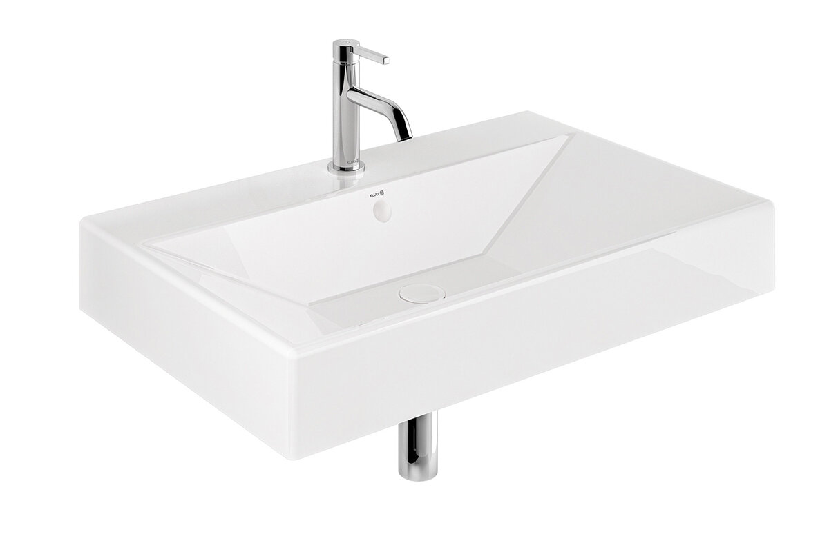 Изображение товара Раковина Kludi Resa 59WW8143, 80 см, керамика, белый Изображение товара Раковина Kludi Resa 59WW8143, 80 см, керамика, белый