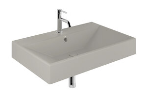 Изображение товара Раковина Kludi Resa 59WW81O2, 80 см, керамика, светло-серый матовый