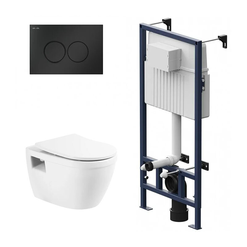 Изображение товара Инсталляция Am.Pm ProC с безободковым унитазом BelBagno Loto и сиденьем с микролифтом