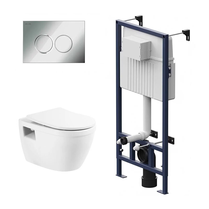 Изображение товара Инсталляция Am.Pm ProC с безободковым унитазом BelBagno Loto и сиденьем микролифтом