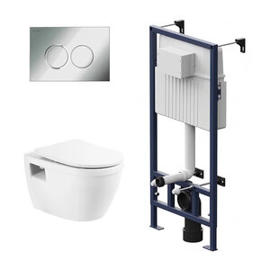 Изображение товара Инсталляция Am.Pm ProC с безободковым унитазом BelBagno Loto и сиденьем микролифтом