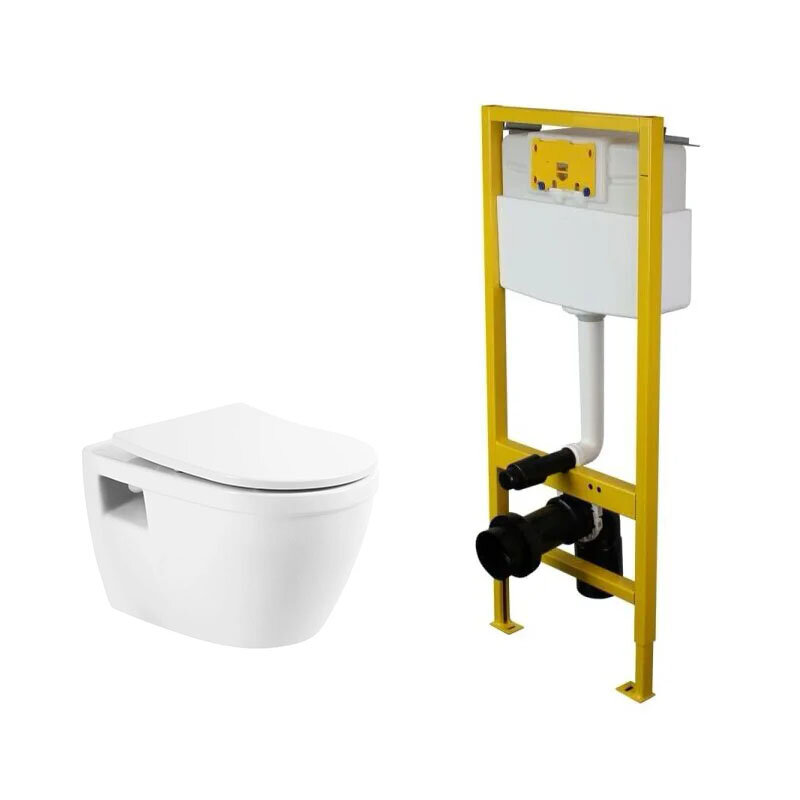 Изображение товара Инсталляция Elsen с безободковым унитазом BelBagno Loto с микролифтом