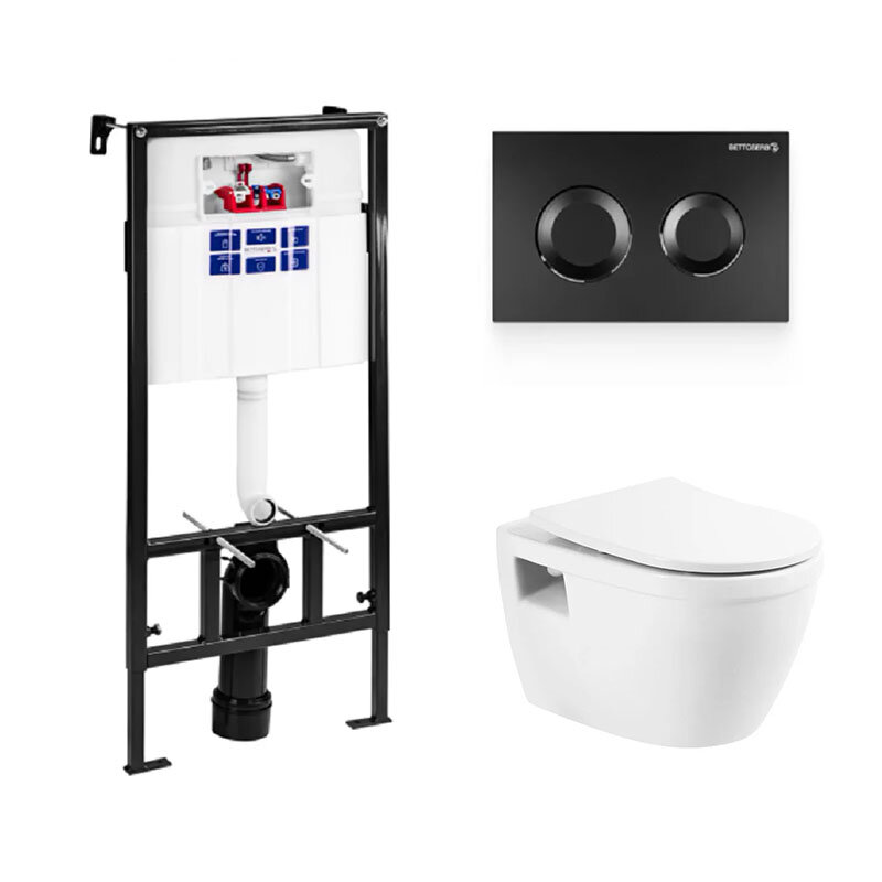 Изображение товара Инсталляция Bettoserb Sava Fix Slim для безободкового унитаза BelBagno Loto комплект