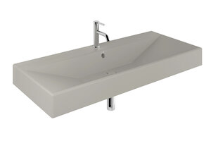 Изображение товара Раковина Kludi Resa 59WW121O2, 120 см, керамика, светло-серый матовый