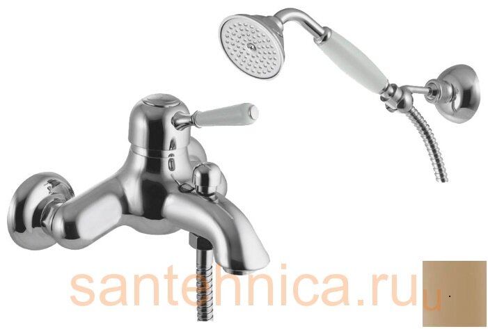 Изображение товара Смеситель Fima Carlo Frattini Bell F3364BR для ванны и душа бронза