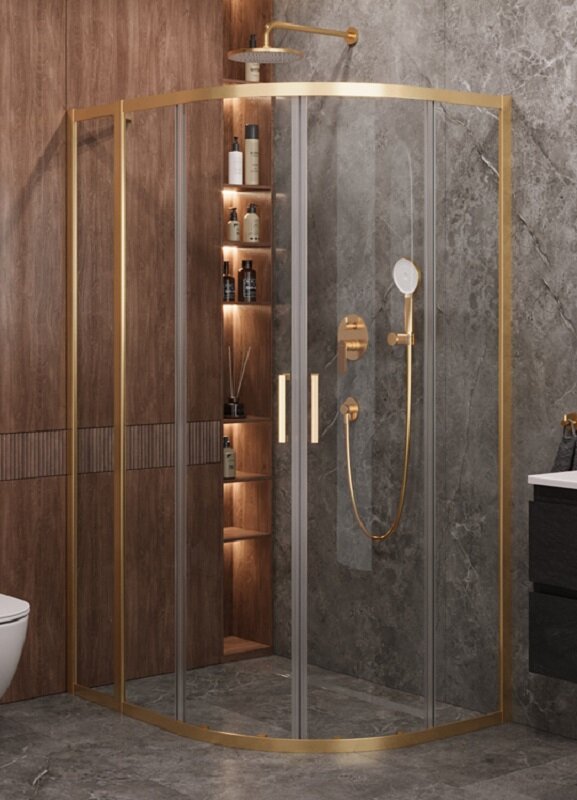 Изображение товара Душевой уголок Cezares Molveno-RH-2-120/90-C-BORO-IV, 120 x 90 см, стекло прозрачное