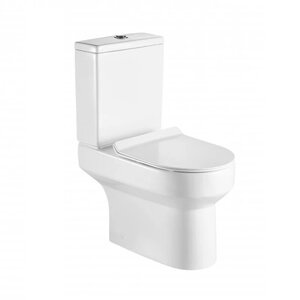 Изображение товара Напольный унитаз BelBagno Norma BB339CPR/BB339T/BB865SC, безободковый, с бачком, сиденье микролифт, белый