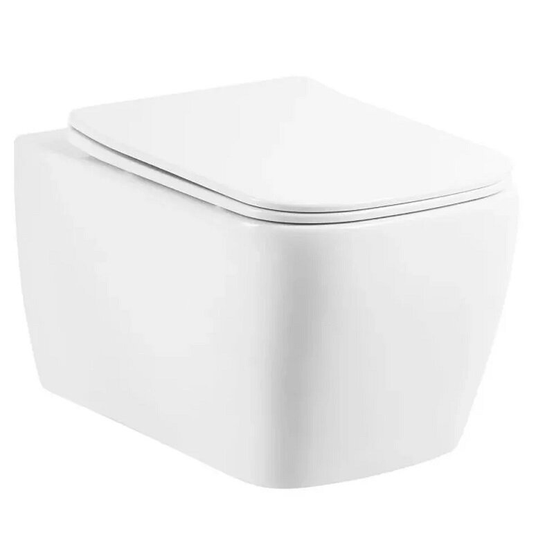 Изображение товара Подвесной безободковый унитаз BelBagno Veneto BB132CHR/BB132SC с сиденьем микролифт