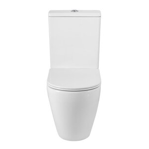 Изображение товара Напольный унитаз BelBagno Sfera-R, BB2141T/BB2141CP-TOR/SC, безободковый, с бачком, сиденье микролифт, белый