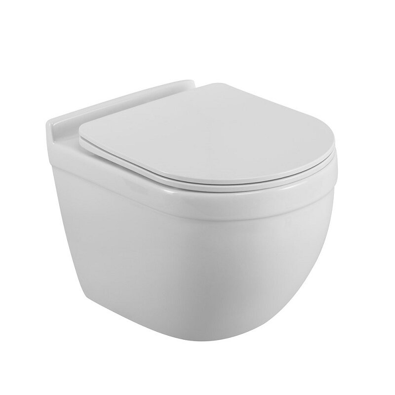 Изображение товара Подвесной унитаз BelBagno Tornado Senso-Tor BB017CH-TOR/SC, безободковый, сиденье микролифт, белый