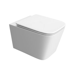 Изображение товара Унитаз подвесной BelBagno Due BB5171CH-TOR/SC, безободковый, крышка микролифт, белый