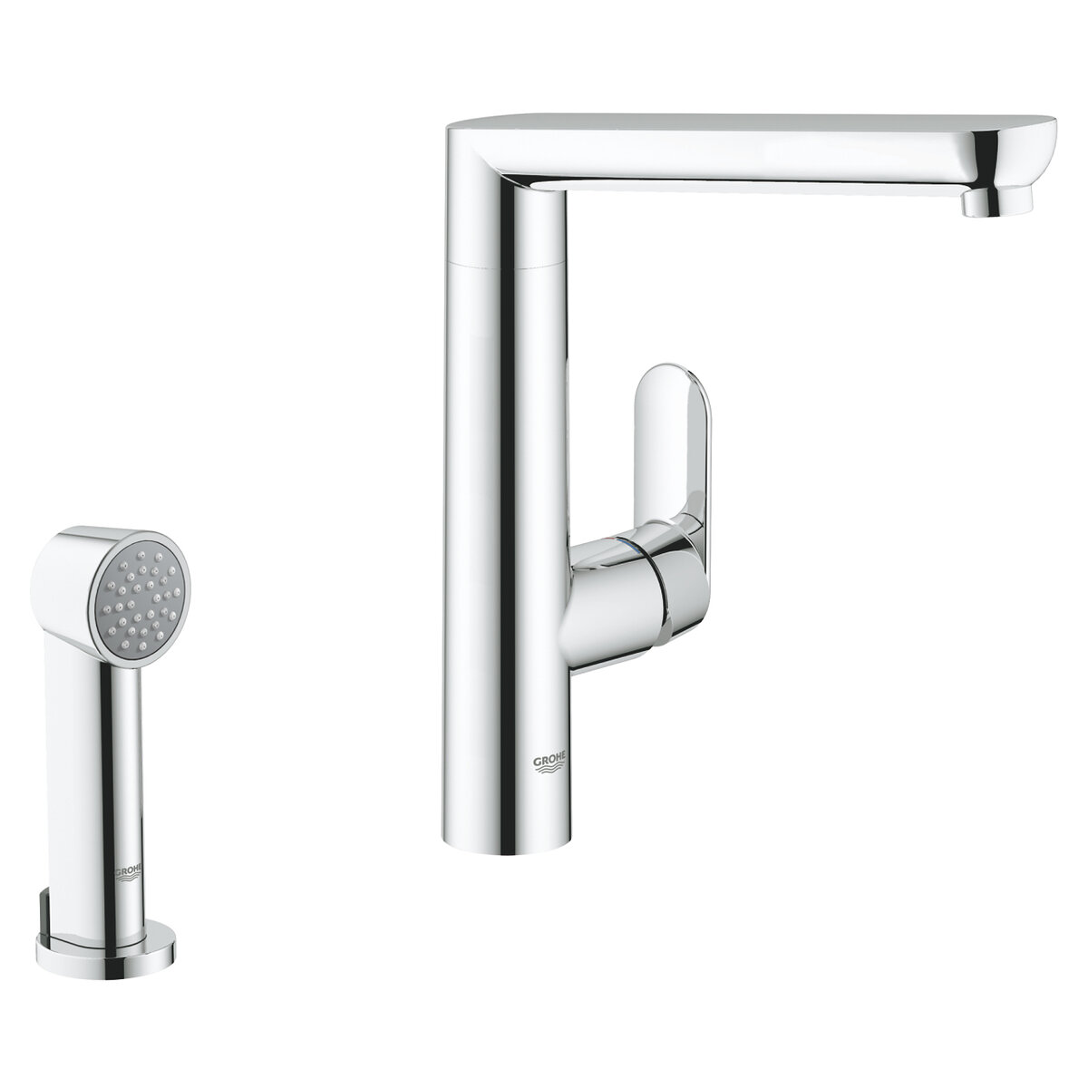 Изображение товара Смеситель для кухонной мойки Grohe K7 хром однорычажный с поворотным изливом