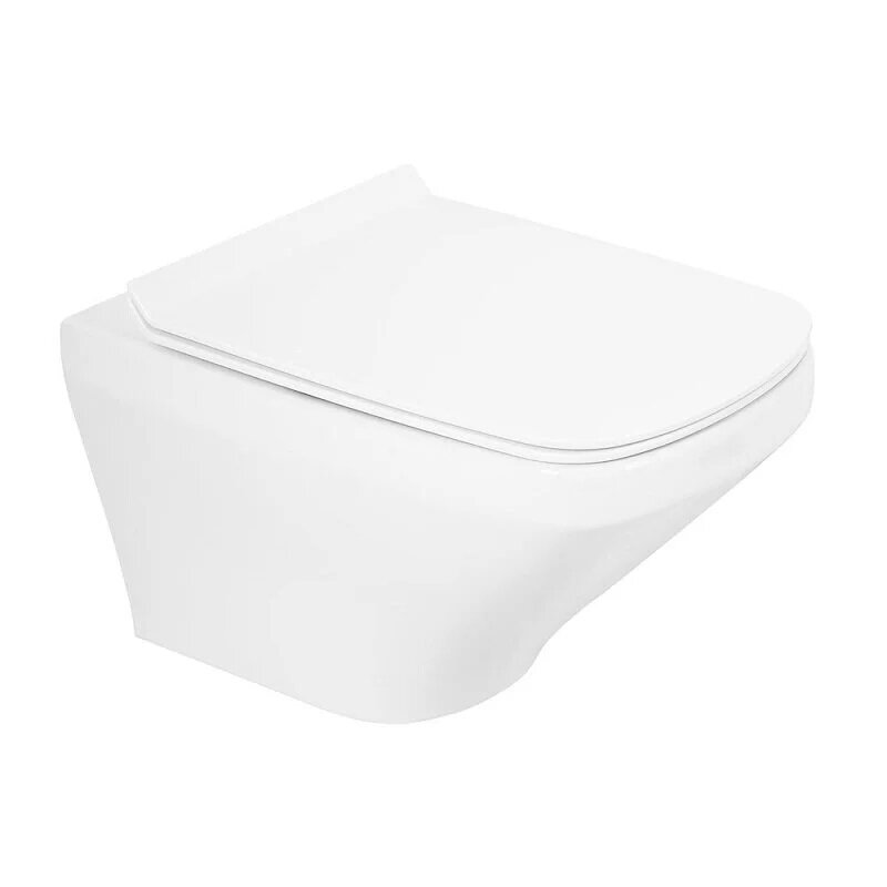 Изображение товара Унитаз подвесной BelBagno Sela BB3201CHR/BB3201SC, безободковый, сиденье микролифт, белый