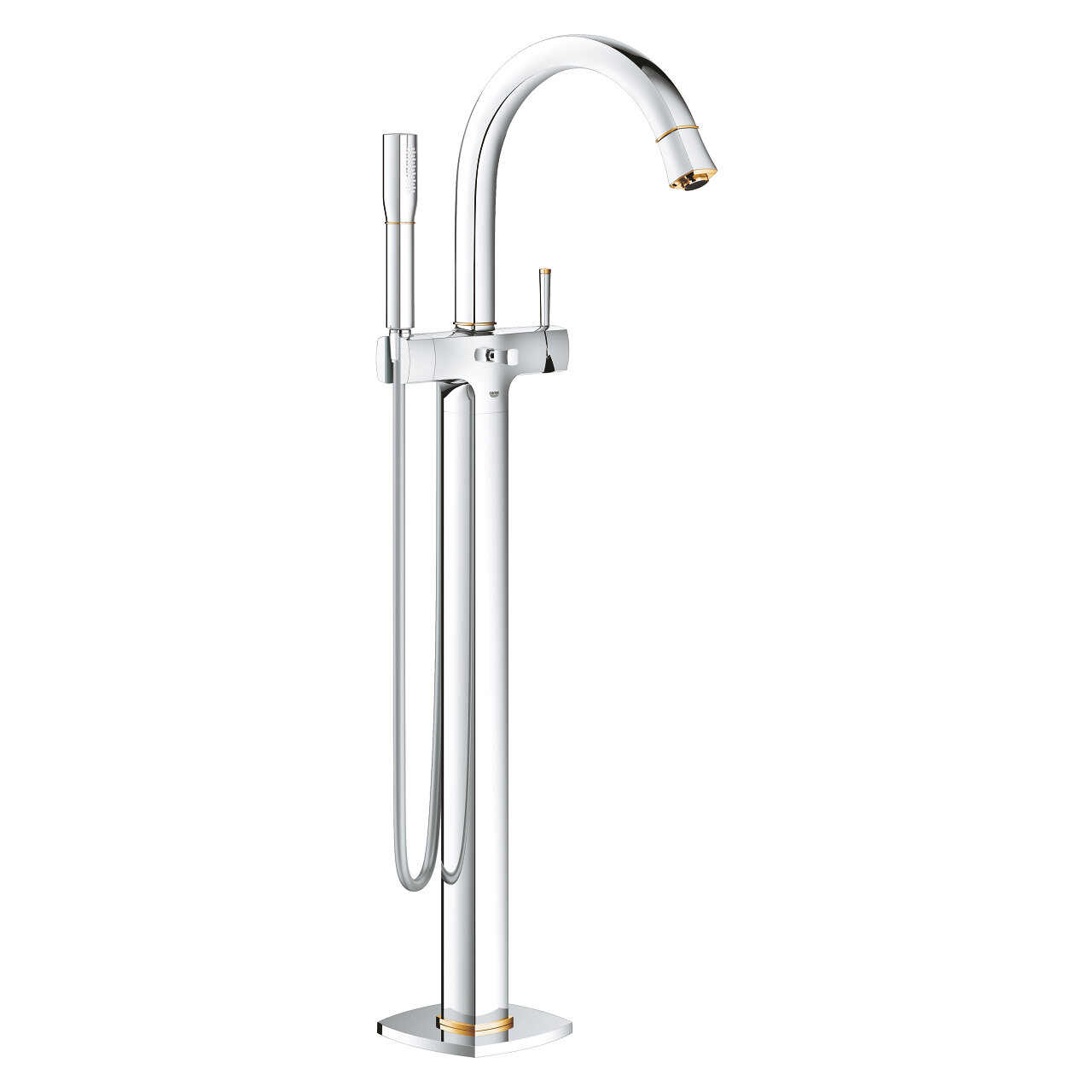 Изображение товара Смеситель Grohe Grandera 23318IG0 хром/золото для ванны и душа