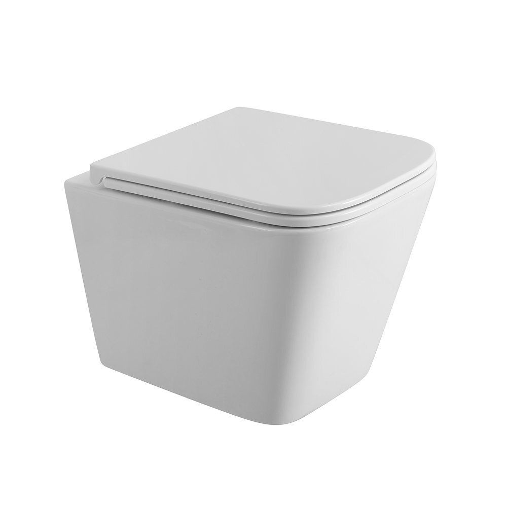 Изображение товара Подвесной унитаз BelBagno Tornado Ardente-Tor BB520CH-TOR/SC безободковый белый с сиденьем микролиф