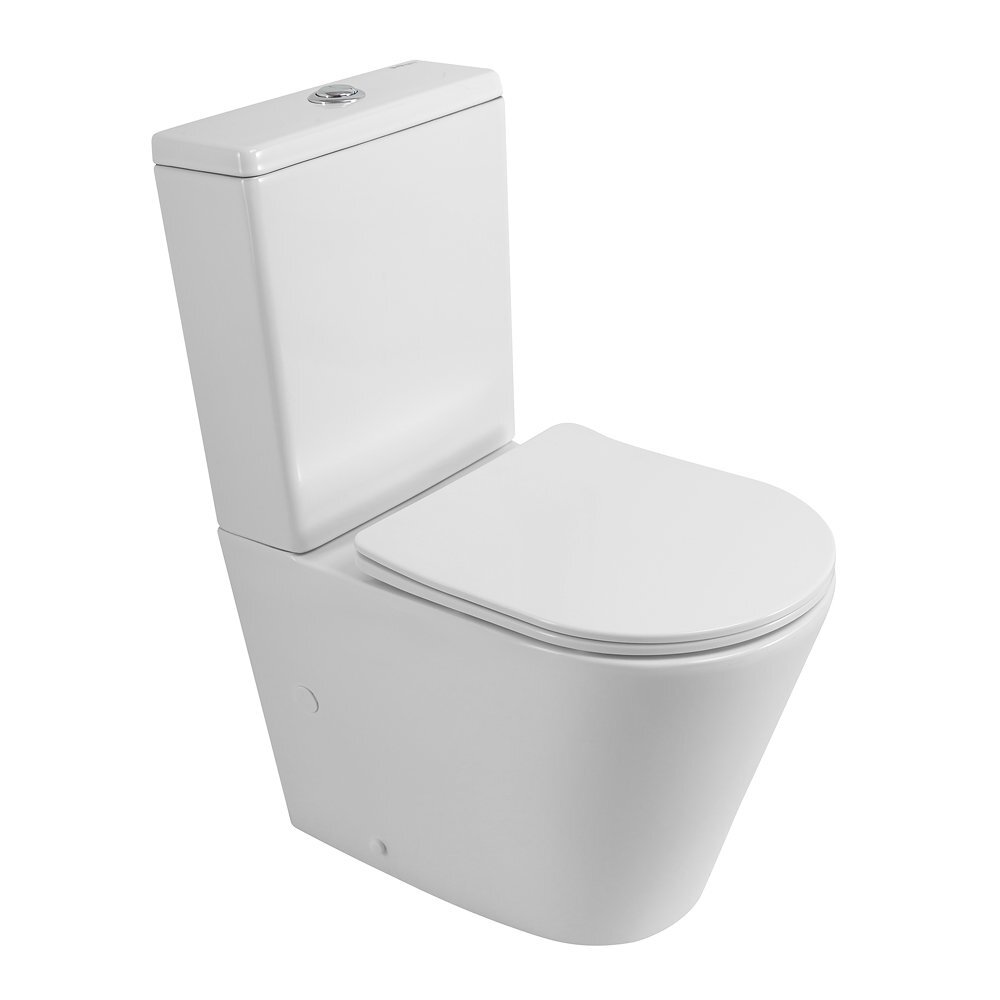 Изображение товара Напольный унитаз BelBagno Flay BB2149CPR/SC/BB2149T, с бачком, сиденье микролифт, белый