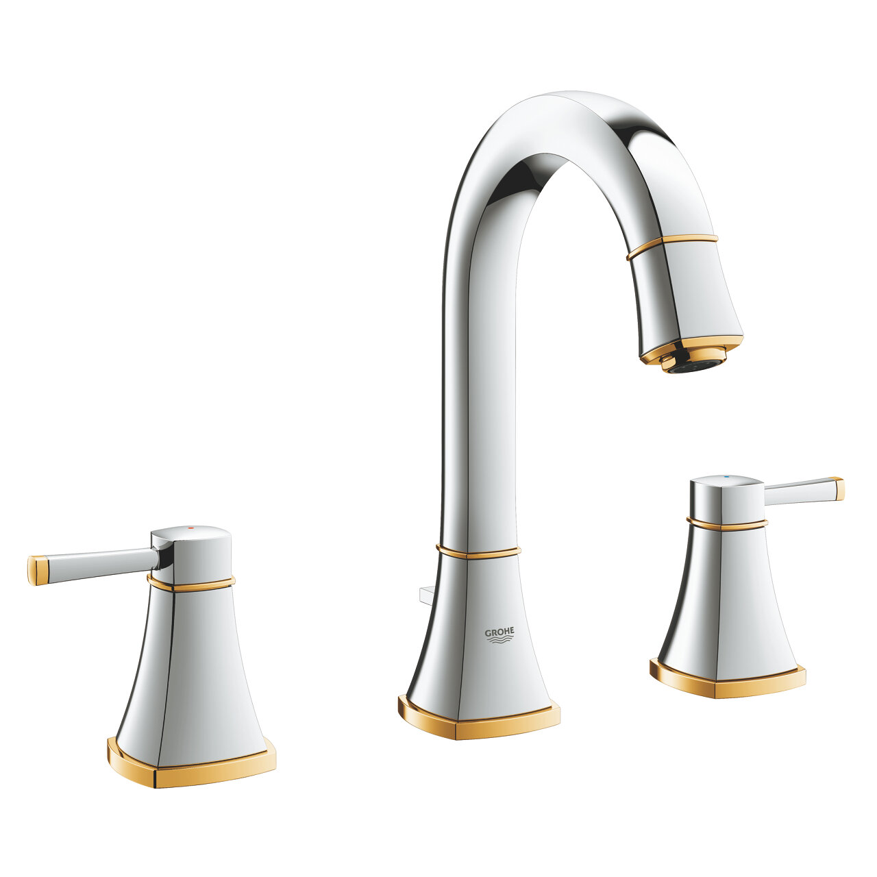 Изображение товара Смеситель для раковины Grohe Grandera, 20389IG0, хром/золото Изображение товара Смеситель для раковины Grohe Grandera, 20389IG0, хром/золото