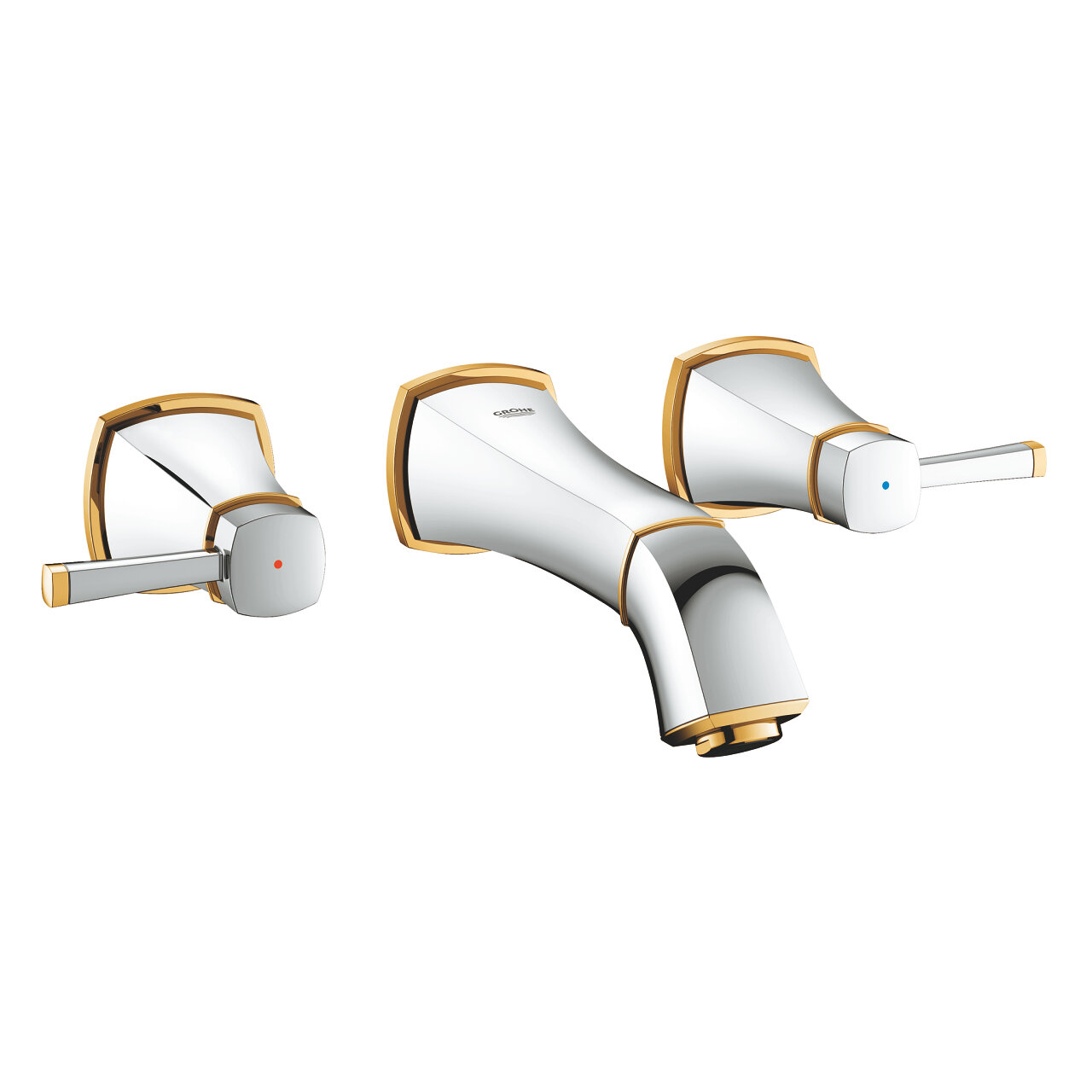 Изображение товара Смеситель для раковины Grohe Grandera 20414IG0 хром/золото дизайнерский