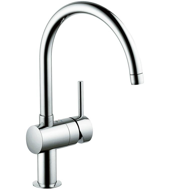 Изображение товара Смеситель для кухонной мойки Grohe Minta 32917000 хром однорычажный поворотный излив