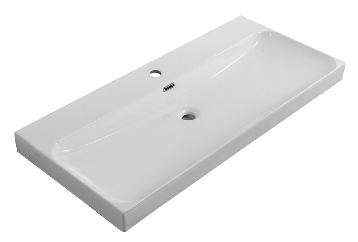 Изображение товара Раковина BelBagno Marino-Cer BB-8078-100, 101 см, керамика, белый
