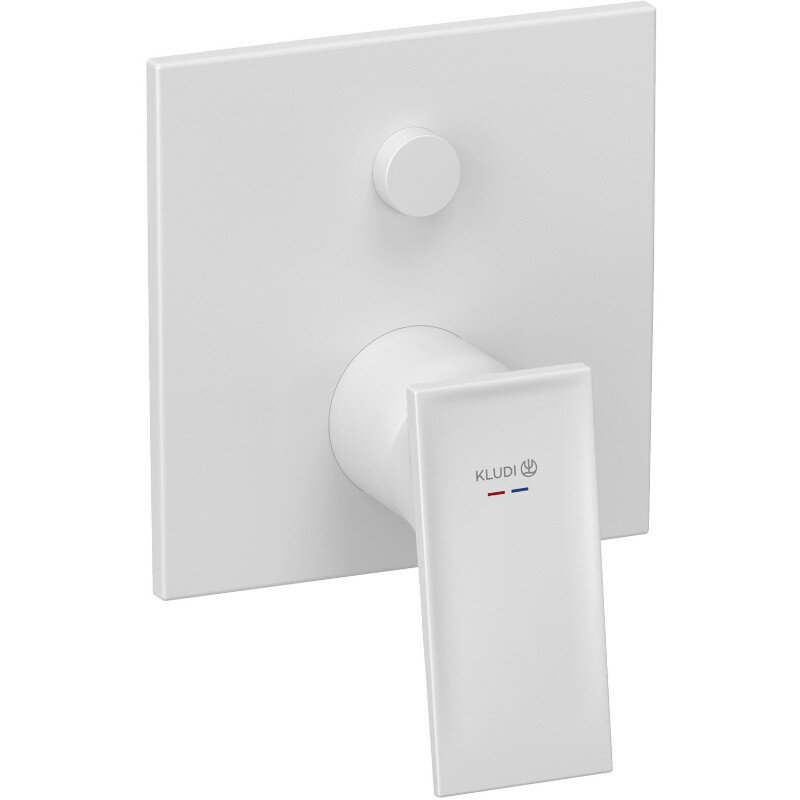 Изображение товара Смеситель для ванны и душа Kludi Decus 547595375, белый матовый