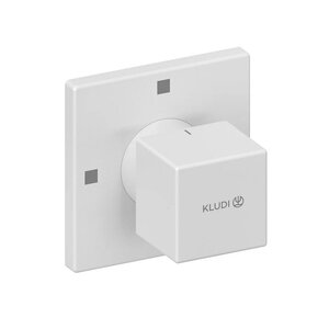 Изображение товара Переключатель потоков Kludi Decus 548465375, на три потребителя, белый матовый
