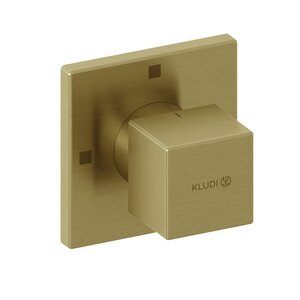 Изображение товара Переключатель потоков Kludi Decus 54846N075, на три потребителя, золото брашированное