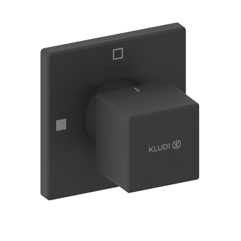 Изображение товара Переключатель потоков Kludi Decus 548473975 черный матовый на 2 потребителя