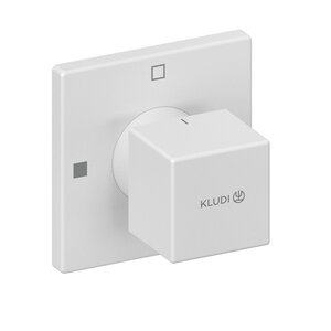Изображение товара Переключатель потоков Kludi Decus 548475375, на 2 потребителя, белый матовый