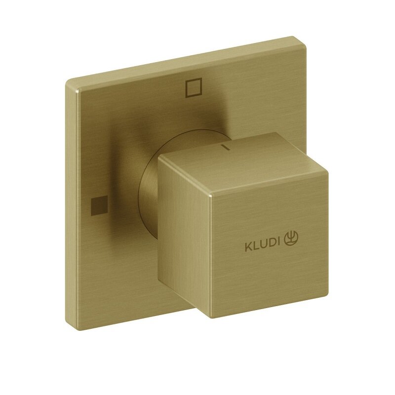 Изображение товара Переключатель потоков Kludi Decus 54847N075, 2 потребителя, золото брашированное