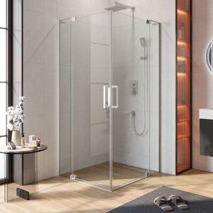 Изображение товара Душевой уголок Cezares SLIDER-AH-2-80/90-100/110-C-Cr, 80/90 х 100/110 см, стекло прозрачное, профиль хром