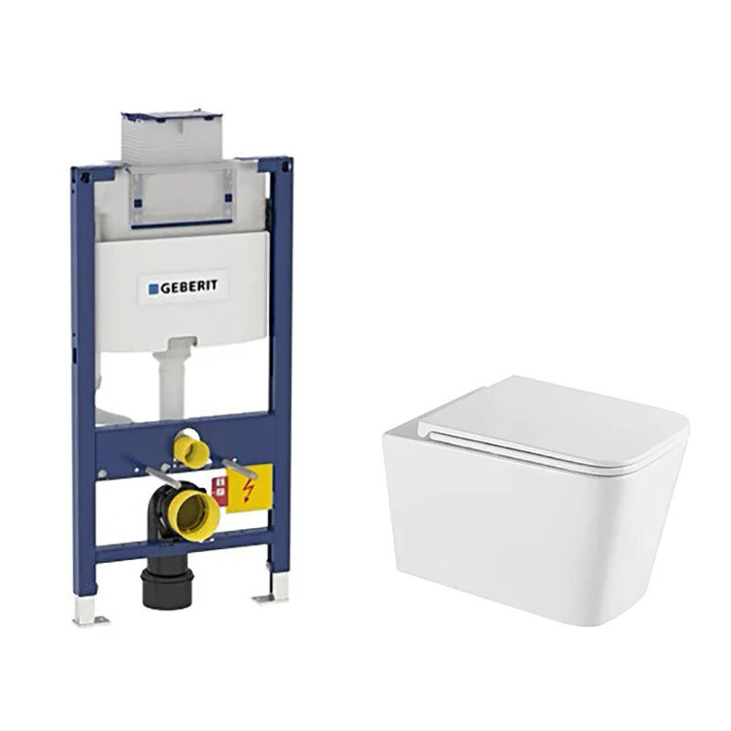 Изображение товара Инсталляция Geberit Omega с безободковым унитазом Vincea Q-Line