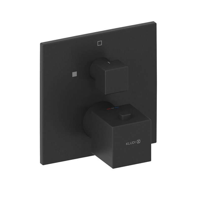 Изображение товара Смеситель для душа Kludi Decus 548853975, термостатический, черный матовый