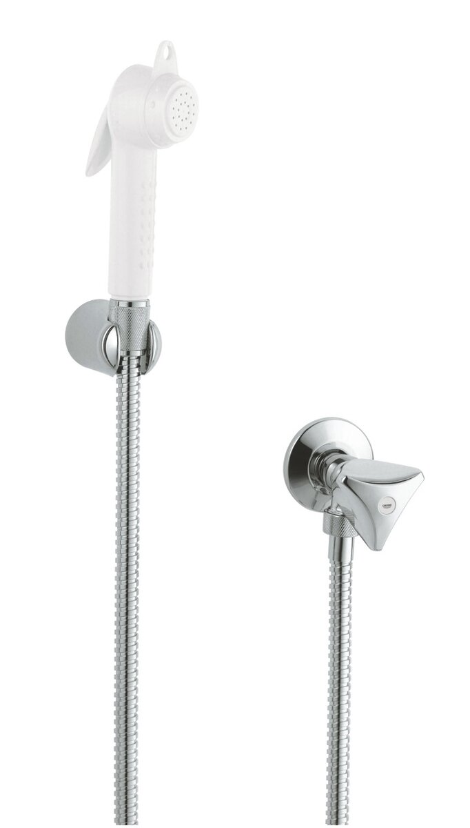 Изображение товара Гигиенический душ Grohe Trigger Spray 27813IL0 с вентилем, хром/белый