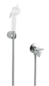 Изображение товара Гигиенический душ Grohe Trigger Spray 27813IL0 с вентилем, хром/белый Изображение товара Гигиенический душ Grohe Trigger Spray 27813IL0 с вентилем, хром/белый